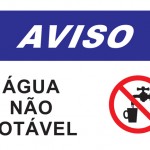 Água não Potável - adesivo-20-x-30-cm