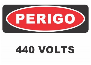 PERIGO - 440 VOLTS