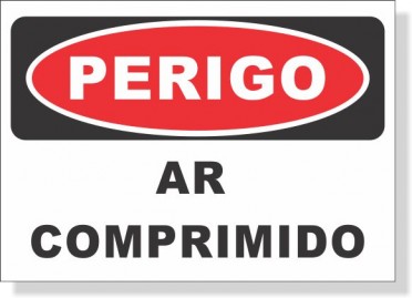 PERIGO - AR COMPRIMIDO
