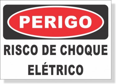 PERIGO - RISCO DE CHOQUE ELETRICO
