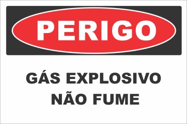 PERIGO -  GÁS EXPLOSIVO NÃO FUME