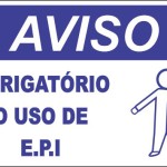 O uso do E.P.I é para sua Segurança - adesivo-15-x-20-cm