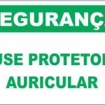 Use Protetor Auricular  - adesivo-15-x-20-cm