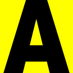 Disponivel letra A - Z com fundo Amarelo - etiquetas-por-cartela-5-46-x-57mm