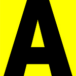 Disponivel letra A - Z com fundo Amarelo - etiquetas-por-cartela-5-46-x-57mm