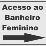 Acesso ao Banheiro Feminino - adesivo-15-x-20-cm