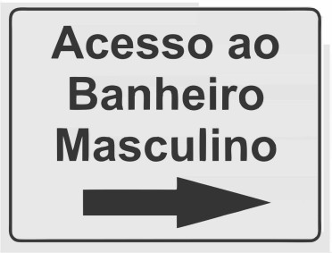 Acesso ao banheiro Masculino