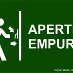 Aperte e Empurre Fotoluminescente - placa-20-x-30