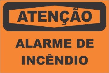 ATENÇÃO -ALARME DE INCÊNDIO