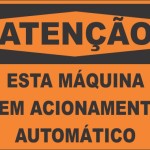 Está Máquina tem Acionamento Automático. - adesivo-15-x-20-cm