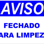Fechado para Limpeza - adesivo-15-x-20-cm