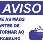 Lave as Mãos Antes de Retornar ao Trabalho. - adesivo-15-x-20-cm