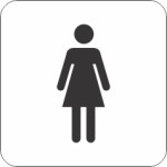 Banheiro Feminino - adesivo-15-x-20-cm