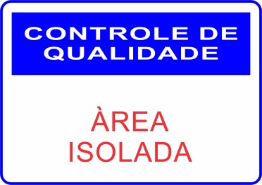 Controle de Qualidade -Area Isolada