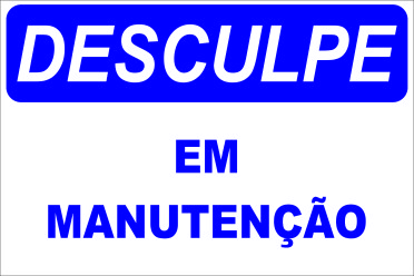 DESCULPE EM MANUTENÇÃO