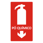 Extintor Pó Químico Fotoluminescente - placa-20-x-30
