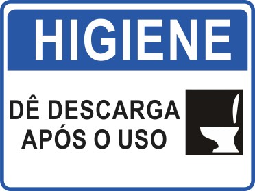 Higiene - De Descarga após o uso