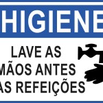 Lave aos Mãos Antes das Refeições - adesivo-15-x-20-cm