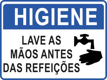 Higiene - Lave as mãos antes da refeição