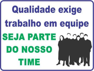 Incentivo a Qualidade - A Qualidade Exige Trabalho em Equipe