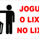 Jogue o Lixo No Lixo - adesivo-15-x-20-cm