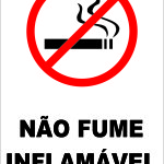 Não Fume Inflamável - adesivo-15-x-20-cm