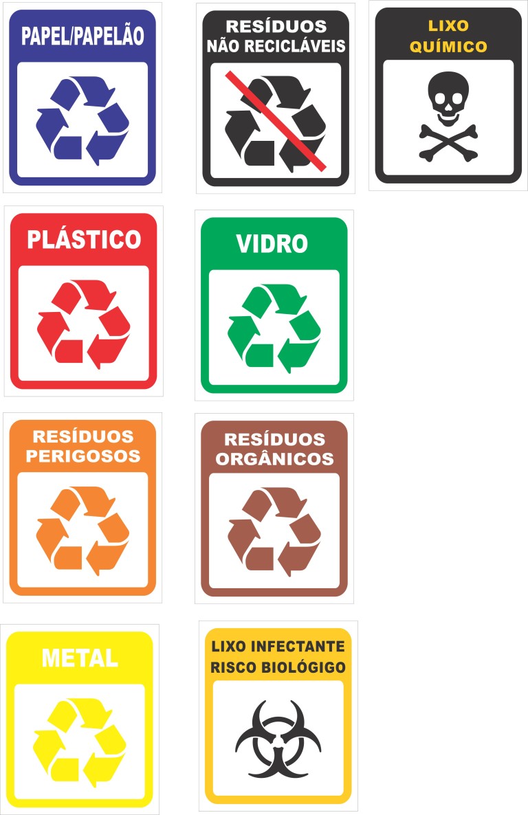 Pacote de Etiqueta de Descarte | All Plak - Oficina de Comunicação