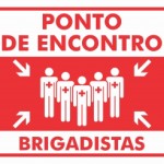 Ponto de Encontro Brigadistas Fotoluminescente. - placa-10-x-15