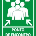 Ponto de Encontro de Emergência Fotoluminescente. - placa-15-x-30