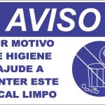 Por Motivo de Higiene Ajude a Manter este Local Limpo. - adesivo-15-x-20-cm