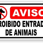 Proibido Entrada de Animais - adesivo-15-x-20-cm