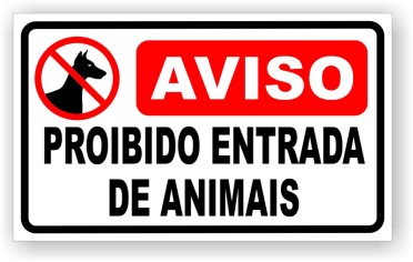 Proibido - Proibido Entrar com animais