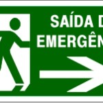 Saída de Emergência Fotoluminescente - placa-10-x-15