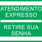 Atendimento Expresso Retire Sua Senha - adesivo-15-x-20-cm