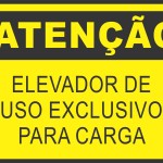 Elevador de uso Exclusivo para Cargas - adesivo-15-x-20-cm