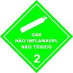 Pacote de Etiquetas Gás Não Inflamável Não Tóxico - etiquetas-simbologia-de-risco-10-x-10cm