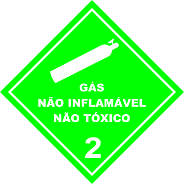 GÁS NÃO INFLAMÁVEL NÃO TÓXICO