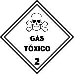 Pacote de Etiquetas Gás Tóxico 2 - etiquetas-simbologia-de-risco-10-x-10cm