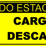 Proibido Estacionar Carga e Descarga - placa-ps-2mm-600cm-x-110m