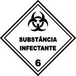 Pacote de Etiquetas (Substância Infectante 6) - etiquetas-simbologia-de-risco-10-x-10cm