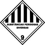 Pacote de Etiquetas (Substâncias Perigosas Diversas 9) - etiquetas-simbologia-de-risco-10-x-10cm
